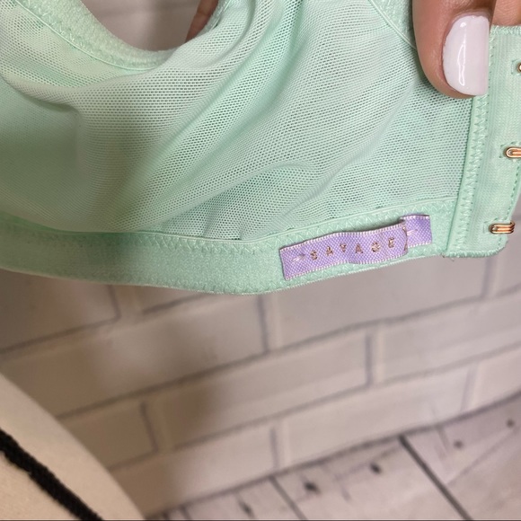 Savage Fenty mint green bralette size 36D - Picture 6 of 8